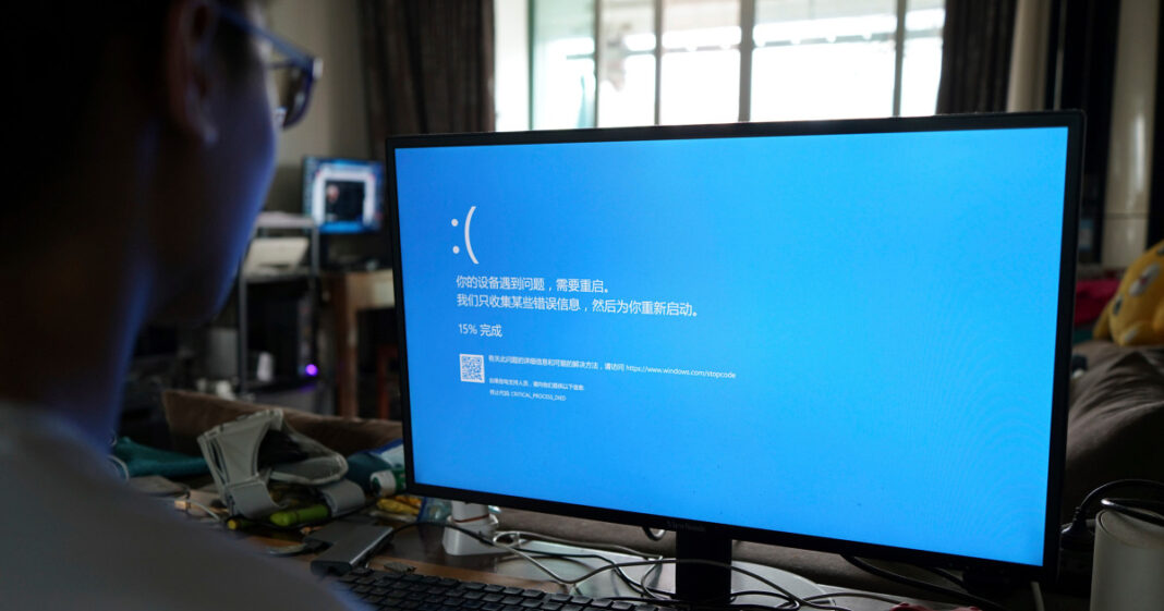 Microsoft’s ‘Blue Screen of Death,’ makes a return to computers around the world