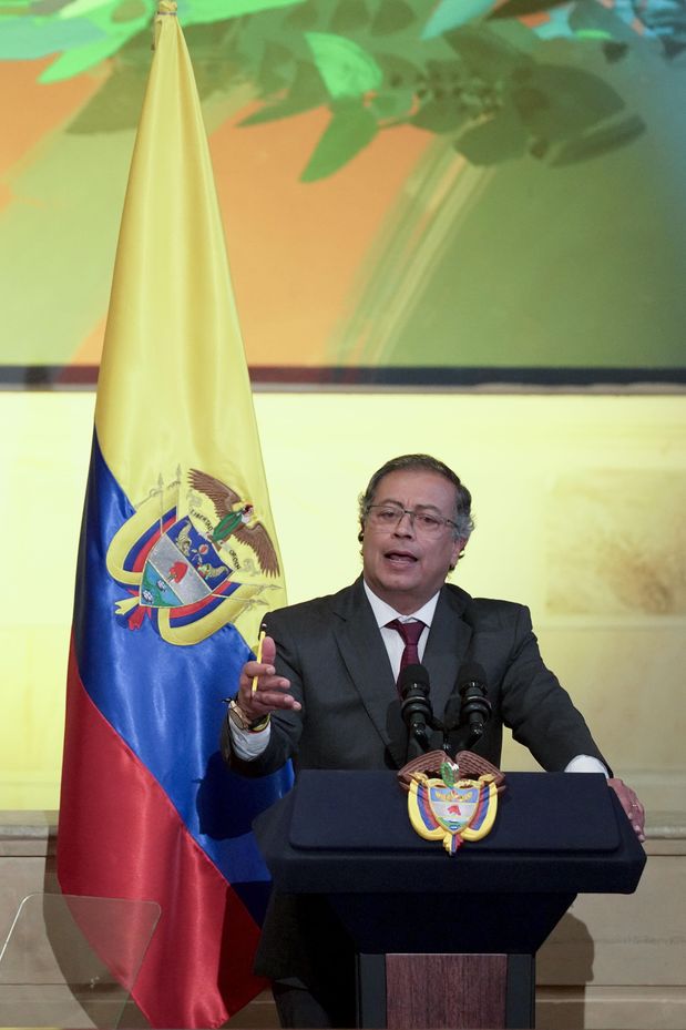Colombia’s president pushes for health and labor changes as he opens new session of congress