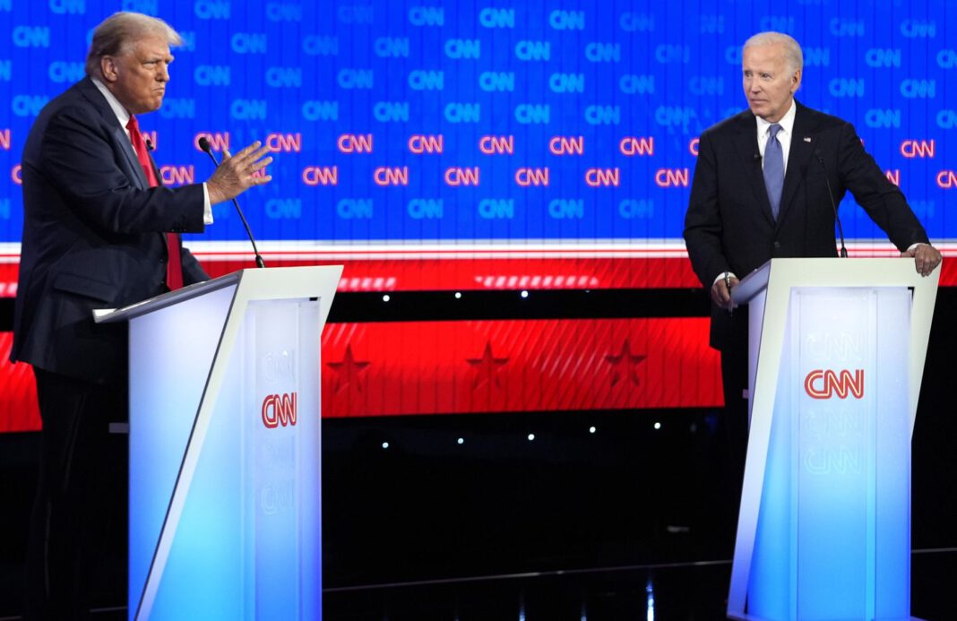 Trump knocks out Biden, awaits replacement with much of the same progressive baggage