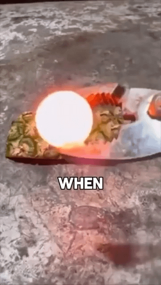 So apparently pineapple skin can’t burn?