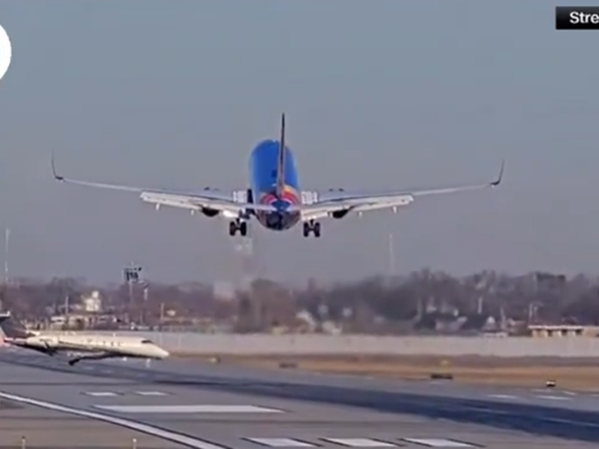 Southwest Airlines flight abruptly rises to avoid another plane crossing Chicago runway