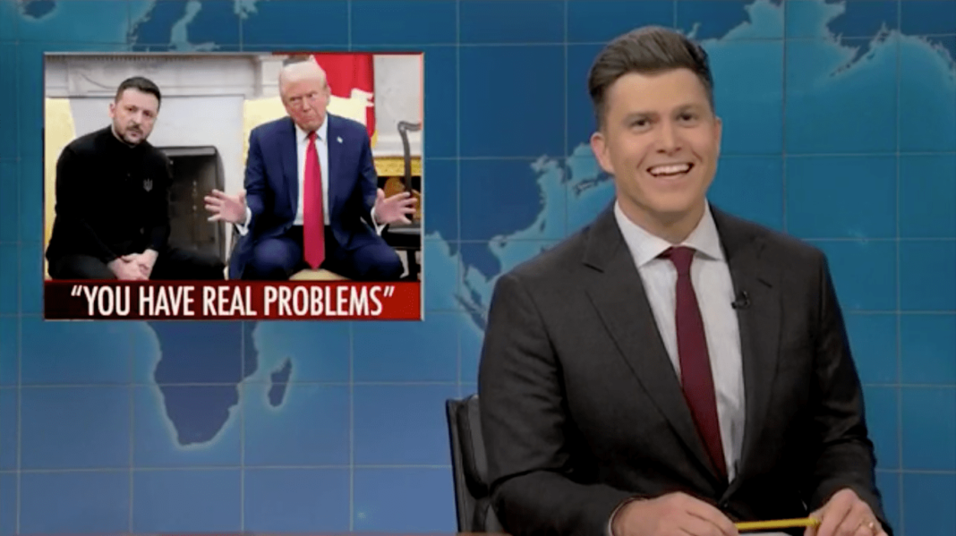 snl-weekend-update-tackles-trump-zelensky-meeting-musks-demands-of-federal-workers.png ‘SNL’ Weekend Update Tackles Trump-Zelensky Meeting, Musk’s Demands of Federal Workers