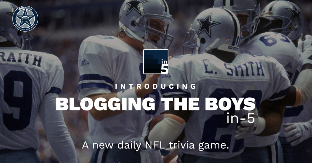 Can you guess this Cowboys lineman in today’s in-5 trivia game?